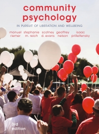 Cover image: Community Psychology 3rd edition 9781137464101