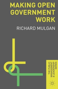 Cover image: Making Open Government Work 1st edition 9780230302266