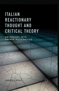 Imagen de portada: Italian Reactionary Thought and Critical Theory 9781137486349