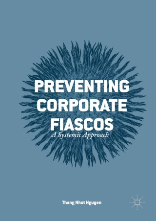 Imagen de portada: Preventing Corporate Fiascos 9781137489647