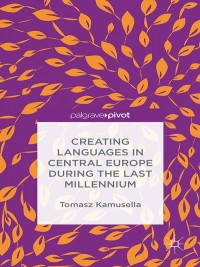 Imagen de portada: Creating Languages in Central Europe During the Last Millennium 9781137507839