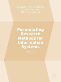 Titelbild: Formulating Research Methods for Information Systems 9781349561100