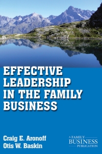 صورة الغلاف: Effective Leadership in the Family Business 9780230111172