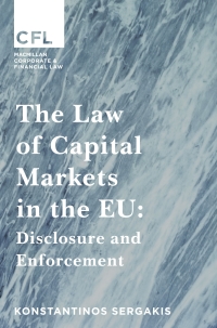 Cover image: The Law of Capital Markets in the EU 1st edition 9781137518460