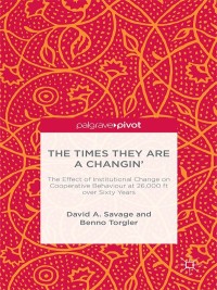 Cover image: The Times They Are A Changin' 9781137525147