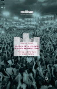 Imagen de portada: Poetics of Opposition in Contemporary Spain 9781137536792