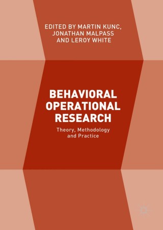Imagen de portada: Behavioral Operational Research 9781137535498