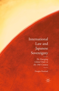 صورة الغلاف: International Law and Japanese Sovereignty 9781137571083