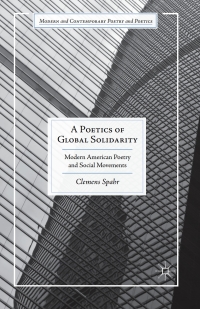 Cover image: A Poetics of Global Solidarity 9781137568304