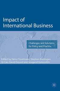 Immagine di copertina: Impact of International Business 9781137569455