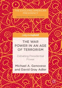 Imagen de portada: The War Power in an Age of Terrorism 9781137593535