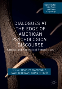 Imagen de portada: Dialogues at the Edge of American Psychological Discourse 9781137590954