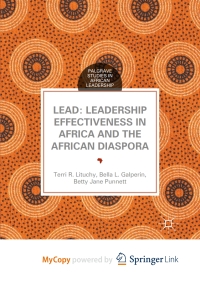 Titelbild: LEAD: Leadership Effectiveness in Africa and the African Diaspora 9781137591197