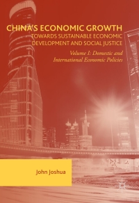 Cover image: China's Economic Growth: Towards Sustainable Economic Development and Social Justice 9781137594020