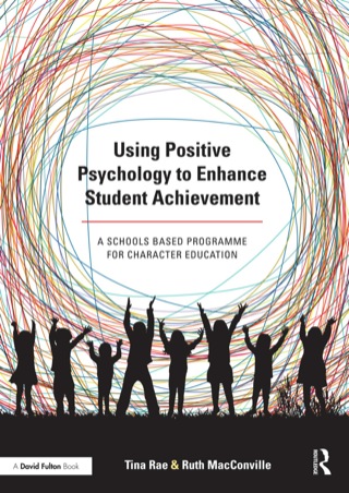 Cover image: Using Positive Psychology to Enhance Student Achievement 9781138791534