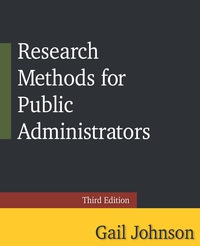 Cover image: Research Methods for Public Administrators 3rd edition 9780765637147