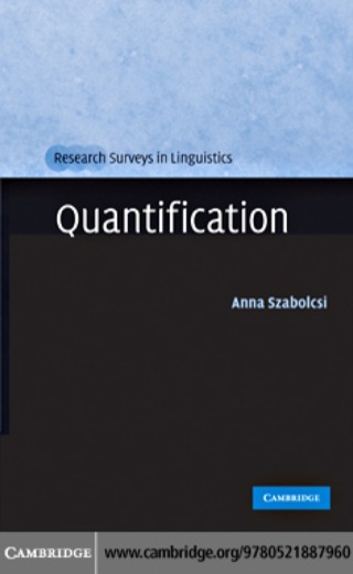 Cover image: Quantification 1st edition 9780521887960