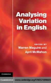 Cover image: Analysing Variation in English 1st edition 9780521898669