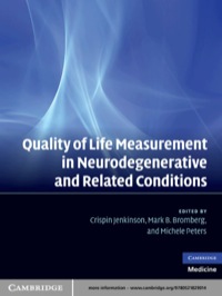 Cover image: Quality of Life Measurement in Neurodegenerative and Related Conditions 1st edition 9780521829014