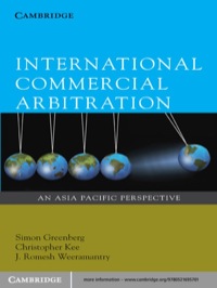 Imagen de portada: International Commercial Arbitration 1st edition 9780521695701