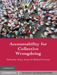 Imagen de portada: Accountability for Collective Wrongdoing 1st edition 9781107002890
