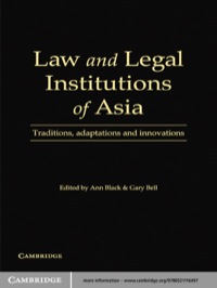 表紙画像: Law and Legal Institutions of Asia 1st edition 9780521116497