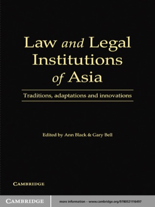 Cover image: Law and Legal Institutions of Asia 1st edition 9780521116497