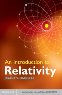 Imagen de portada: An Introduction to Relativity 1st edition 9780521514972