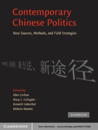 Cover image: Contemporary Chinese Politics 1st edition 9780521197830