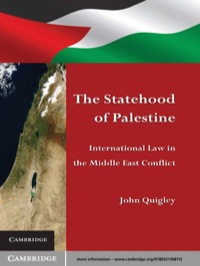 Imagen de portada: The Statehood of Palestine 1st edition 9780521768115