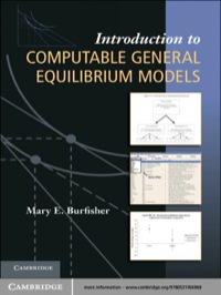 Imagen de portada: Introduction to Computable General Equilibrium Models 1st edition 9780521766968