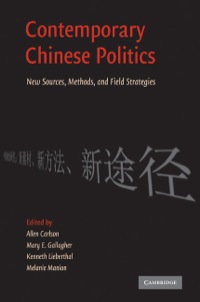 Imagen de portada: Contemporary Chinese Politics 9780521197830