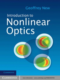 Cover image: Introduction to Nonlinear Optics 1st edition 9780521877015
