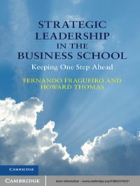 Cover image: Strategic Leadership in the Business School 1st edition 9780521116121