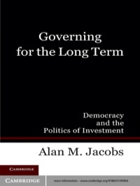 صورة الغلاف: Governing for the Long Term 1st edition 9780521195850