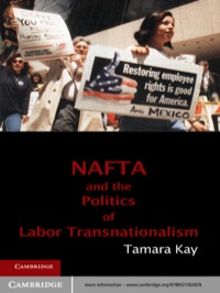 Imagen de portada: NAFTA and the Politics of Labor Transnationalism 1st edition 9780521762878