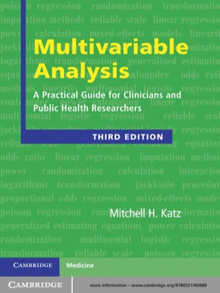 Cover image: Multivariable Analysis 3rd edition 9780521141079