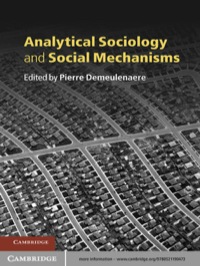 Imagen de portada: Analytical Sociology and Social Mechanisms 1st edition 9780521190473