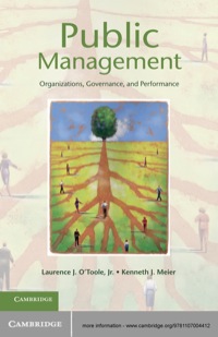 Cover image: Public Management 1st edition 9781107004412
