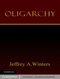 Imagen de portada: Oligarchy 1st edition 9781107005280