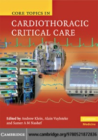 Cover image: Core Topics in Cardiothoracic Critical Care 1st edition 9780521872836