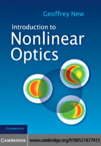 صورة الغلاف: Introduction to Nonlinear Optics 9780521877015