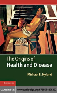 Imagen de portada: The Origins of Health and Disease 9780521895392