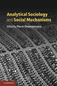 Cover image: Analytical Sociology and Social Mechanisms 9780521190473