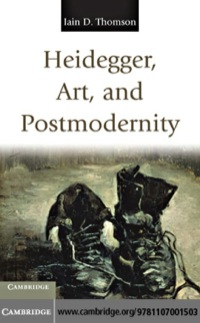 Cover image: Heidegger, Art, and Postmodernity 9781107001503