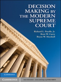 Cover image: Decision Making by the Modern Supreme Court 1st edition 9780521888974