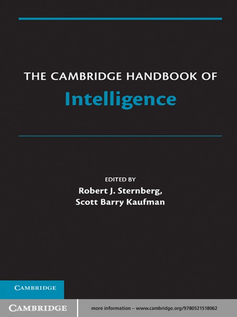 The Cambridge Handbook of Intelligence, 1st Edition - FULL INSTANT DOWNLOAD | PDF DOCX EPUB