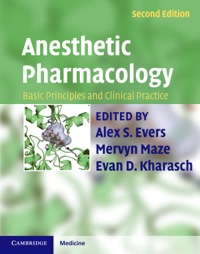 表紙画像: Anesthetic Pharmacology 2nd edition 9780521896665