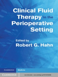 Cover image: Clinical Fluid Therapy in the Perioperative Setting 1st edition 9781107000988