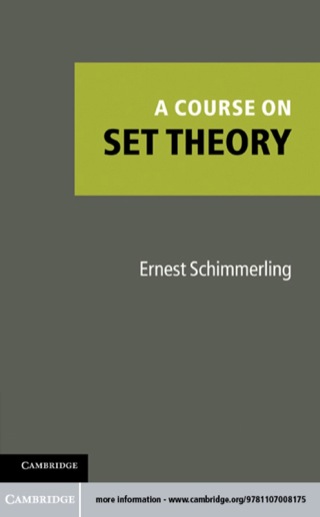 Cover image: A Course on Set Theory 1st edition 9781107008175